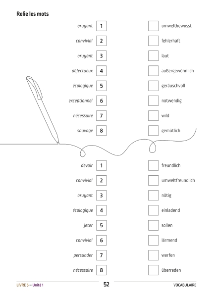 Vocabulaire et exercices L4 - L5 - L6